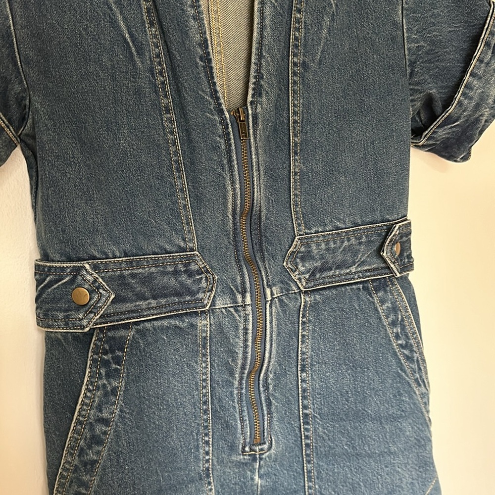 Free People Blue Denim Dress - Picture 4 of 8